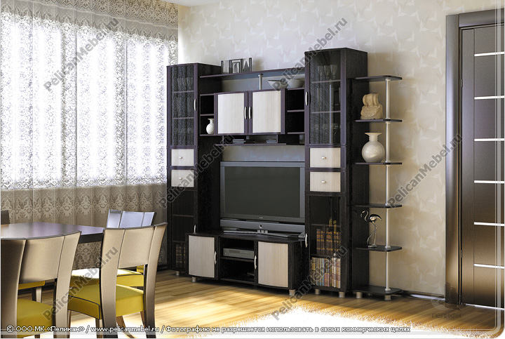 Корпусная мебель для гостиной «Глория» - Вариант комплектации 008