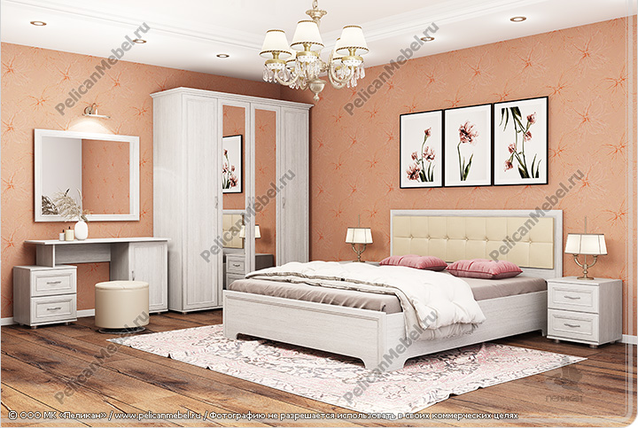 Корпусная мебель для спальни «Классика» - Вариант комплектации 001