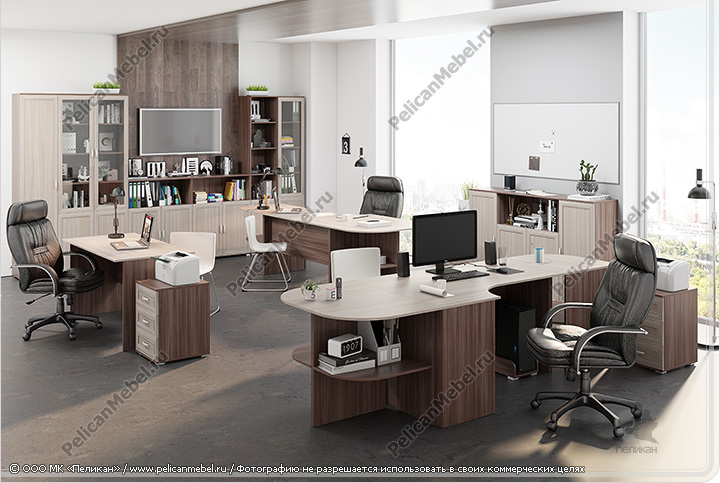 Корпусная мебель для офиса «Триумф» - Вариант комплектации 002