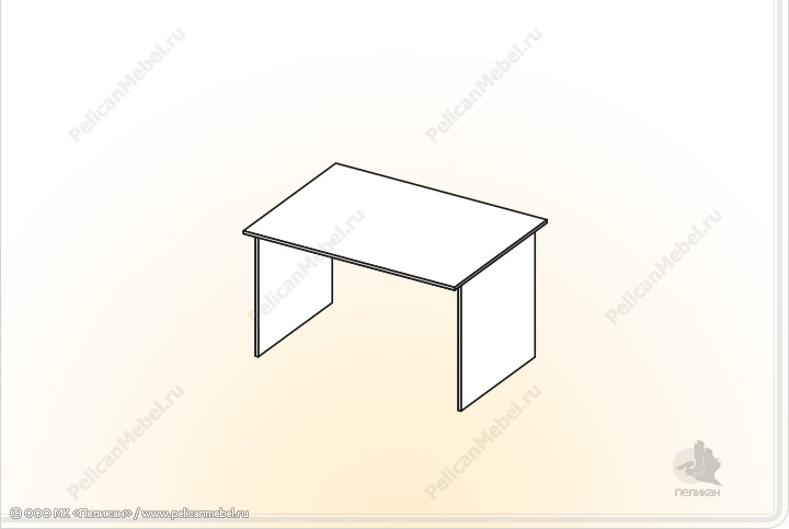 Элементы корпусной мебели для офиса «Триумф» - Стол. СТ-1,2