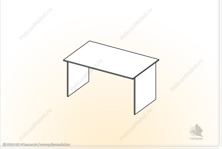 Элементы корпусной мебели для офиса «Триумф» - Стол. СТ-1,4