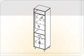 Элементы корпусной мебели для прихожей «Белла» - Шкаф с зеркалом. ШК-Z