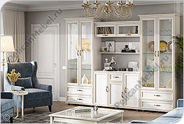 Корпусная мебель для гостиной «Каролина» - Вариант комплектации 001