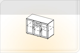 Элементы корпусной мебели для гостиной «Каролина» - ТБ-3