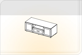 Элементы корпусной мебели для гостиной «Классика» - Тумба. ТБ