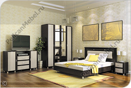 Корпусная мебель для спальни «Камелия» - Вариант комплектации 001