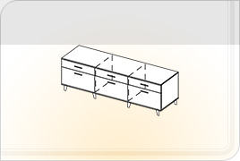 Элементы корпусной мебели для гостиной «Крафт» - Тумба - 2. ТБ-2