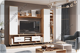 Корпусная мебель для гостиной «Крафт» - Вариант комплектации 001