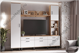 Корпусная мебель для гостиной «Крафт» - Вариант комплектации 002