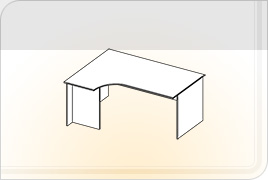 Элементы корпусной мебели для офиса «Триумф» - Стол угловой универсальный. СТ-УГ 1,6x1,0