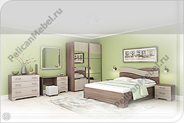 Корпусная мебель для спальни «Сорренто»